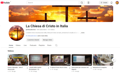 La chiesa di Cristo in Italia