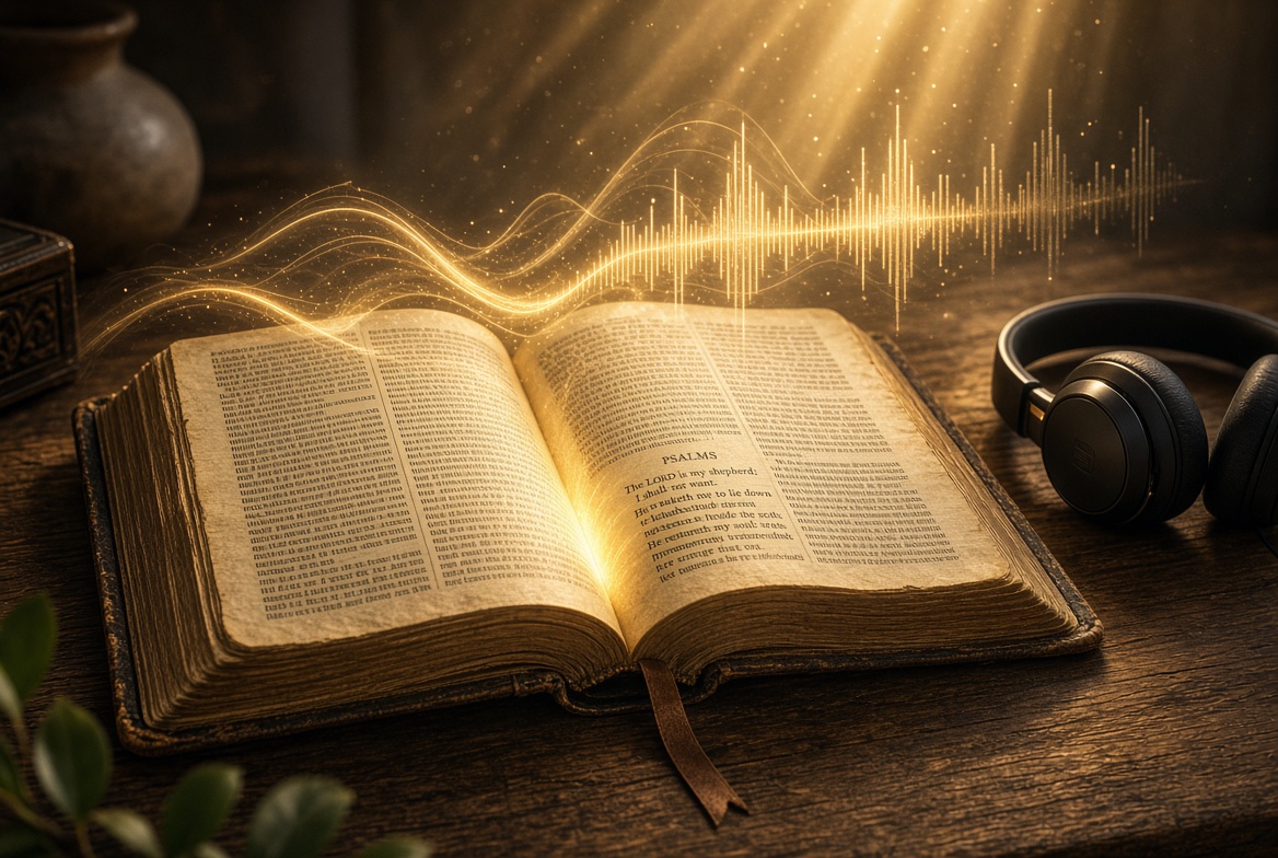 Cuffie e Bibbia